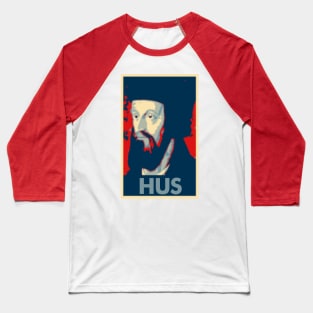 Jan Hus Political Parody Baseball T-Shirt